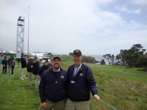 Brad and I at the 6th hole at Pebble Beach