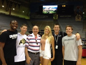 Dick Vitale at CU Volleyball camp