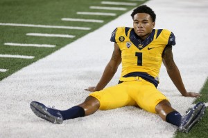 Cal wide receiver Bryce Treggs reacts to last second loss to Arizona