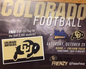 CU to give away 2,500 3'x 5' CU flags to students