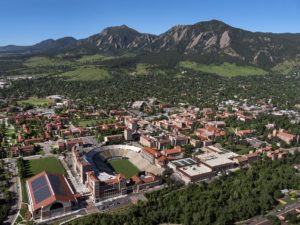 CU aerial view with Champions Center