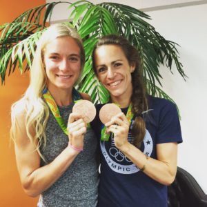 emma and Jenny with bronze medals